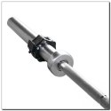 GO450 GRYF OLIMPIJSKI 18.5KG 2200MM HMS Z ZACISKAMI LOCK JAW BLACK
