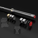 GO700 GRYF OLIMPIJSKI 20KG 2200MM HMS Z ZACISKAMI LOCK JAW BLACK