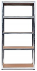 Regał Magazynowy Metalowy Do Piwnicy Garażu 5 Półek max 875 kg 90x30x180