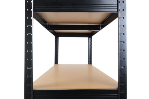 Regał Magazynowy Metalowy Do Piwnicy Garażu 5 Półek 875 kg 90x40x180 Czarny