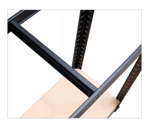 Regał Magazynowy Metalowy Do Piwnicy Garażu 5 Półek 875 kg 90x40x180 Czarny