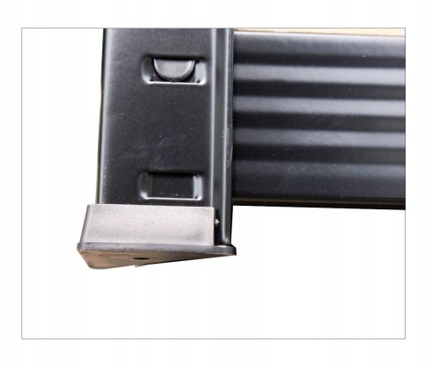 Regał Magazynowy Metalowy Do Piwnicy Garażu 5 Półek 875 kg 90x40x180 Czarny