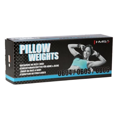 OB06 BLACK OBCIĄŻNIKI NA RĘCE I NOGI 2 X 3 KG HMS