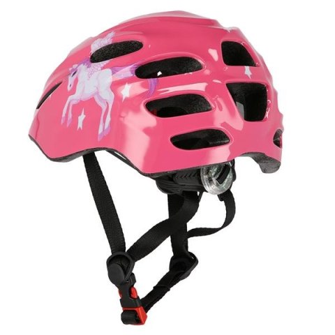 KASK MTW01 LED RÓŻOWY ROZM. S (48-52 CM)