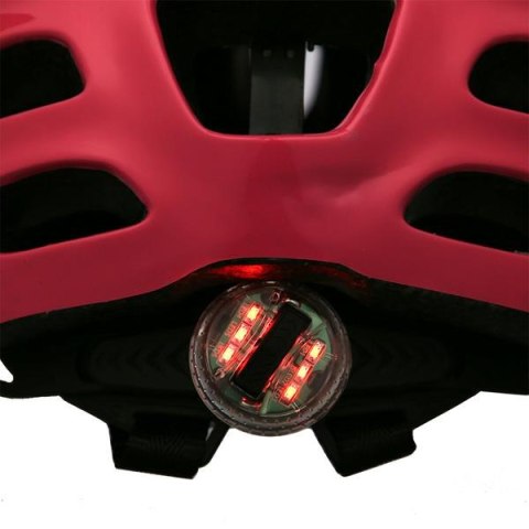 KASK MTW01 LED RÓŻOWY ROZM. S (48-52 CM)