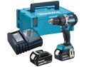 WKRĘTARKA AKUMULATOROWA MAKITA DHP484RFJ 18V 2*3,0AH LI UDAROWA 54 Nm