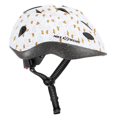 MTV65 BIAŁY ROZM. M (54-58 CM) KASK DZIECIĘCY NILS EXTREME