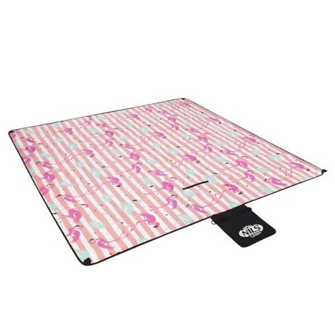 NC2313 FLAMINGI KOC PIKNIKOWY 200×200CM PE + ALU NILS CAMP