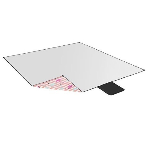 NC2313 FLAMINGI KOC PIKNIKOWY 200×200CM PE + ALU NILS CAMP