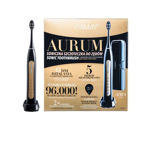 SZCZOTECZKA SONICZNA VITAMMY AURUM 96000 RUCHÓW