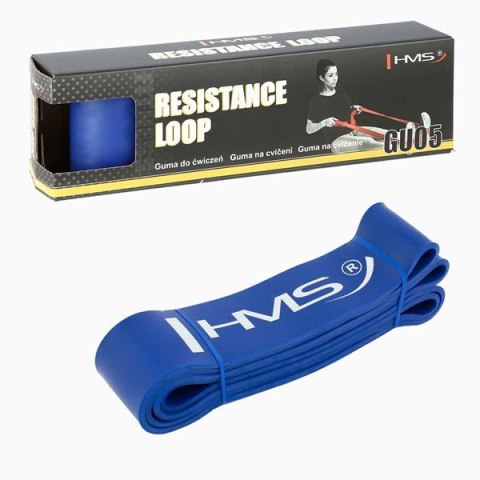 GUMA OPOROWA DO ĆWICZEŃ HMS GU05 BLUE 64 X 4.5 X 2080 MM