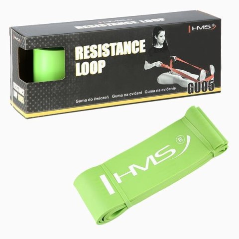 GUMA OPOROWA DO ĆWICZEŃ HMS GU05 LIME 83 X 4.5 X 2080 MM