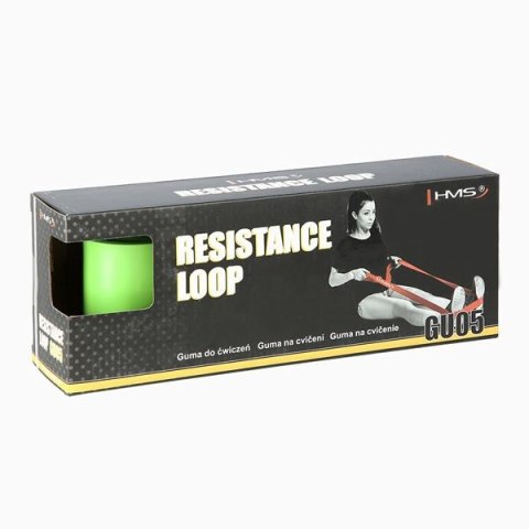 GUMA OPOROWA DO ĆWICZEŃ HMS GU05 LIME 83 X 4.5 X 2080 MM