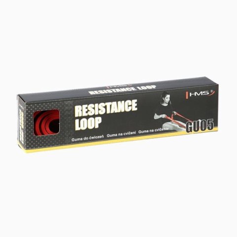 GUMA OPOROWA DO ĆWICZEŃ HMS GU05 RED 13 X 4.5 X 2080 MM