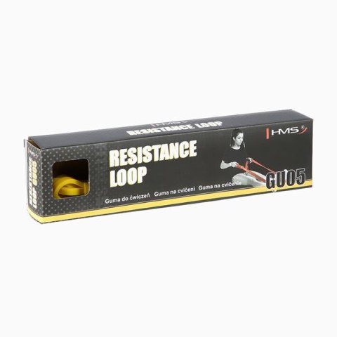 GUMA OPOROWA DO ĆWICZEŃ HMS GU05 YELLOW 6.4 X 4.5 X 2080 MM
