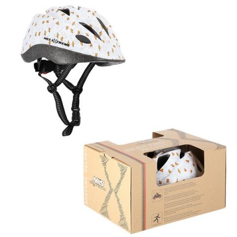 MTV65 BIAŁY ROZM. S (53-55 CM) KASK DZIECIĘCY NILS EXTREME
