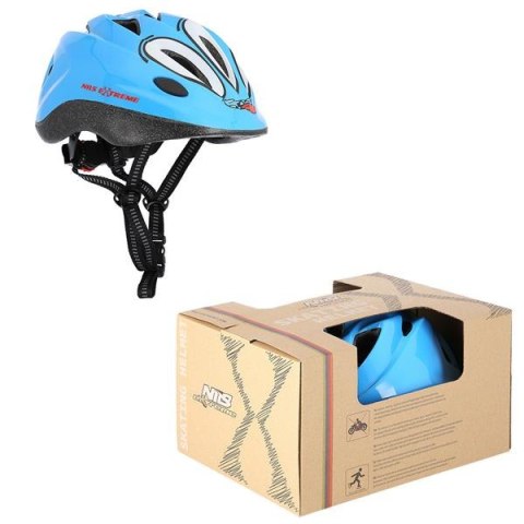 MTV65 NIEBIESKI ROZM. M (54-58 CM) KASK DZIECIĘCY NILS EXTREME