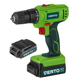 WKRĘTARKA AKUMULATOROWA VERTO 50G291 20V 2*20V LI-ION 1.5 AH WALIZKA 44 Nm