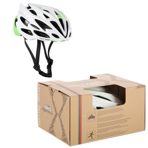 MTW58 BIAŁO-ZIELONY ROZM. L (58-61 CM) KASK NILS EXTREME