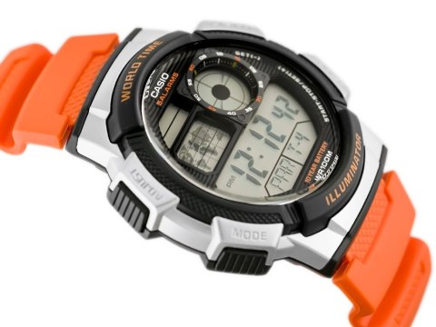 ZEGAREK MĘSKI CASIO AE-1000W 4BV (zd073d) - WORLD TIME