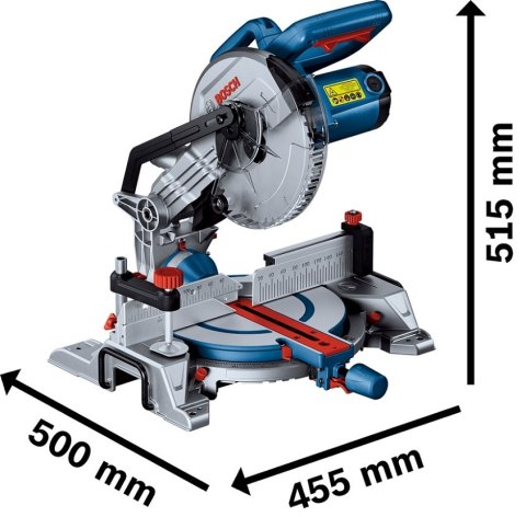 BOSCH 601B33000 UKOŚNICA 1300W GCM 216 WSKAŹNIK LASEROWY 1300w 4800 OBR 216*30MM