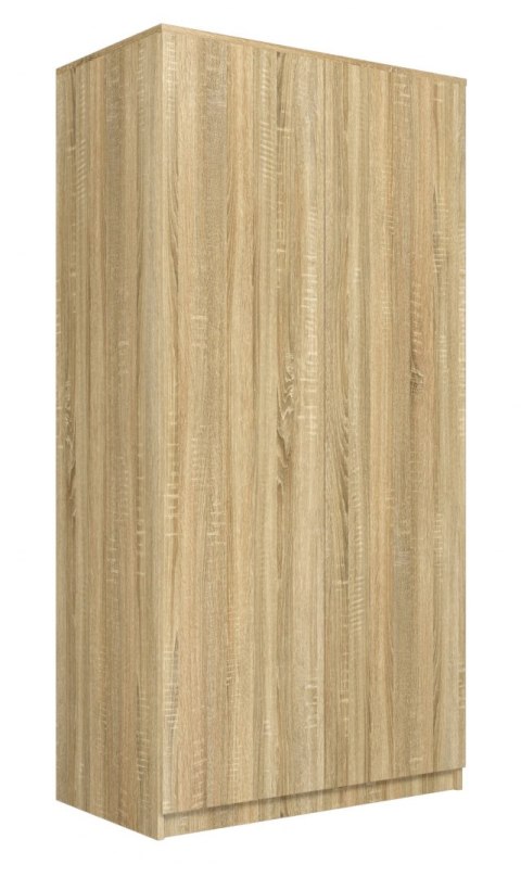 Szafa Garderoba Na Ubrania Do Sypialni Przedpokoju DD90 cm 7 Półek Sonoma