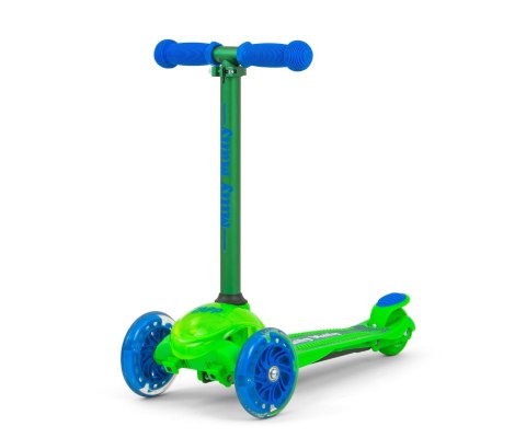 LEKKA HULAJNOGA TRÓJKOŁOWA SCOOTER ZAPP GREEN OPCJA BALANSU ŚWIECĄCE KOŁA
