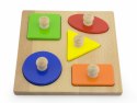 VIGA STEMPLE DREWNIANE DOPASOWANIE KSZTAŁTÓW FIGURY Z UCHWYTEM PUZZLE