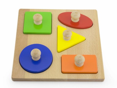 VIGA STEMPLE DREWNIANE DOPASOWANIE KSZTAŁTÓW FIGURY Z UCHWYTEM PUZZLE