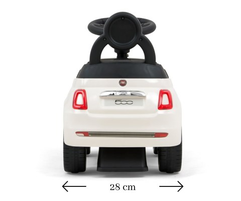 JEŹDZIK AUTO DLA DZIECI FIAT 500 DŹWIĘKI SCHOWEK CZERWONY