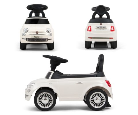 JEŹDZIK AUTO DLA DZIECI FIAT 500 DŹWIĘKI SCHOWEK CZERWONY