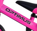 ROWEREK TRÓJKOŁOWY BIEGOWY Z PEDAŁAMI 3W1 OPTIMUS PINK PIANKOWE KOŁA 12m+