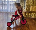ROWEREK TRÓJKOŁOWY BIEGOWY Z PEDAŁAMI 3W1 OPTIMUS PINK PIANKOWE KOŁA 12m+