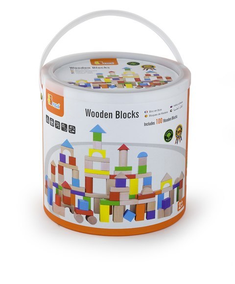 VIGA DREWNIANE KLOCKI -100 ELEMENTÓW