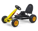 Gokart na Pedały Piankowe koła Hamulec ręczny Viper 87cm Lekki Mocny dla Dzieci Yellow