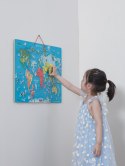 Tablica do Rysowania i Magnetyczna Mapa Świata po Angielsku 106 el Viga 2w1