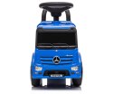 JEŹDZIK AUTO MERCEDES ANTOS ŚWIATŁA DŹWIĘK SCHOWEK SKRĘTNE KOŁA NIEBIESKI