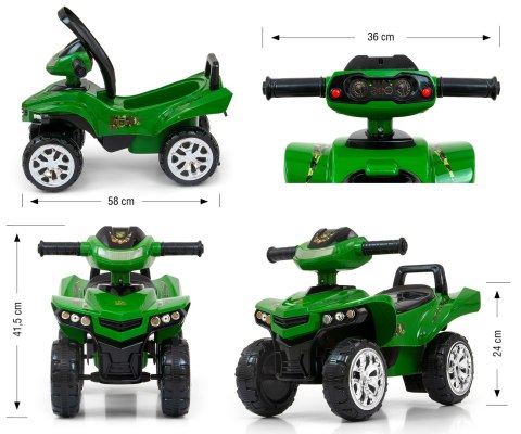 JEŹDZIK CHODZIK DŹWIĘKI SCHOWEK MONSTER MILITARY