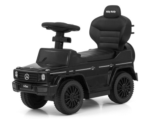 Jeździk dla Dzieci Auto Mercedes + Rączka, Klakson, Schowek G350D BLACK