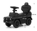 Jeździk dla Dzieci Auto Mercedes + Rączka, Klakson, Schowek G350D BLACK