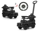 Jeździk dla Dzieci Auto Mercedes + Rączka, Klakson, Schowek G350D BLACK