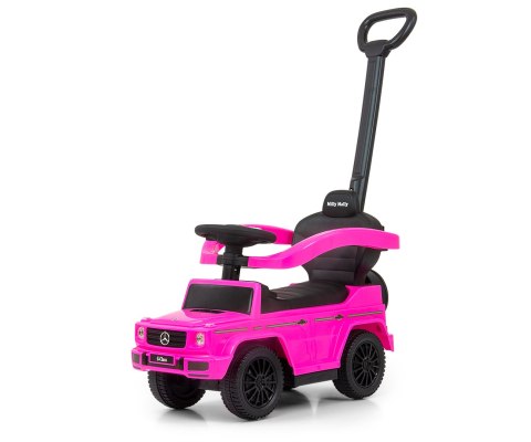 Jeździk dla Dzieci Auto Mercedes + Rączka, Klakson, Schowek G350D PINK
