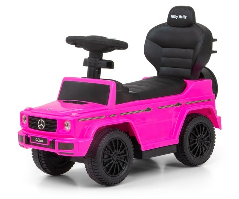 Jeździk dla Dzieci Auto Mercedes + Rączka, Klakson, Schowek G350D PINK