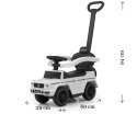 Jeździk dla Dzieci Auto Mercedes + Rączka, Klakson, Schowek G350D WHITE