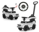 Jeździk dla Dzieci Auto Mercedes + Rączka, Klakson, Schowek G350D WHITE