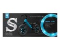 Rowerek Biegowy Dla Dzieci Świecący LED Spark Blue Qplay Gumowe opony