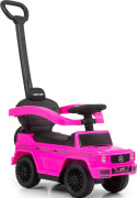 Jeździk dla Dzieci Auto Mercedes + Rączka, Klakson, Schowek G350D PINK