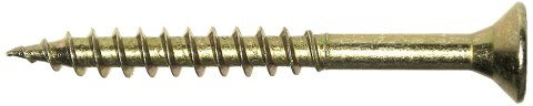 WKRĘT DO DREWNA OCYNK ŻÓŁTY NIEPEŁNY GWINT 6.0*100MM 100 SZTUK