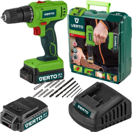 WKRĘTARKA AKUMULATOROWA VERTO 50G291 20V 2*20V LI-ION 1.5 AH WALIZKA 44 Nm