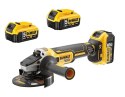 SZLIFIERKA KĄTOWA AKUMULATOROWA DEWALT DCG405P3 125 MM XR 3*5,0AH